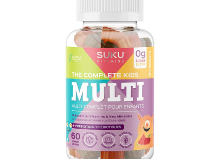 Vitamines Suku – La multivitamine complète pour enfants | 60 gommes