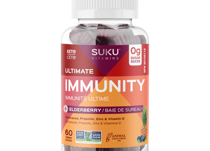 Suku Vitamins - Ultimate Immunity for Adults | 60 Gummies