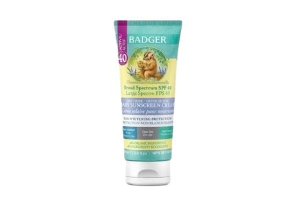 Badger - Crème solaire biologique pour bébé SPF 40 | 87 ml