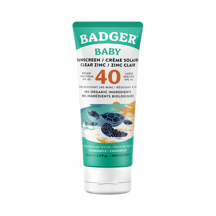 Badger - Crème solaire bébé FPS 40, camomille | 87 ml