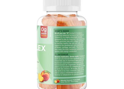 Suku - Active B Complex with Vitamin C, Perfect Peach Flavour | 60 Gummies