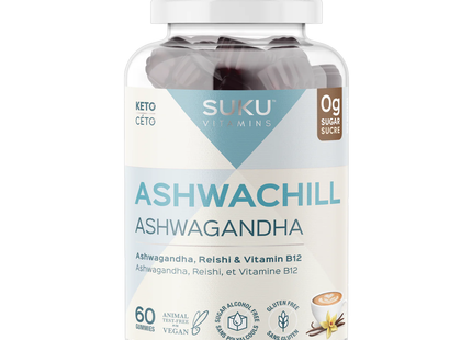 Suku - Ashwachill, Vanilla Cappuccino Flavour | 60 Gummies