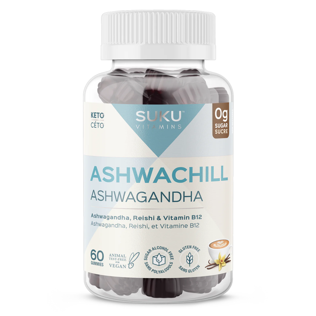 Suku - Ashwachill, Vanilla Cappuccino Flavour | 60 Gummies