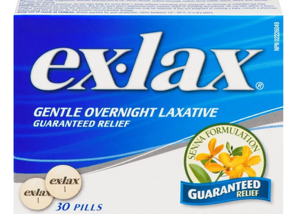 Ex-Lax - Gentle Overnight Laxative 15 mg | 30 Pills