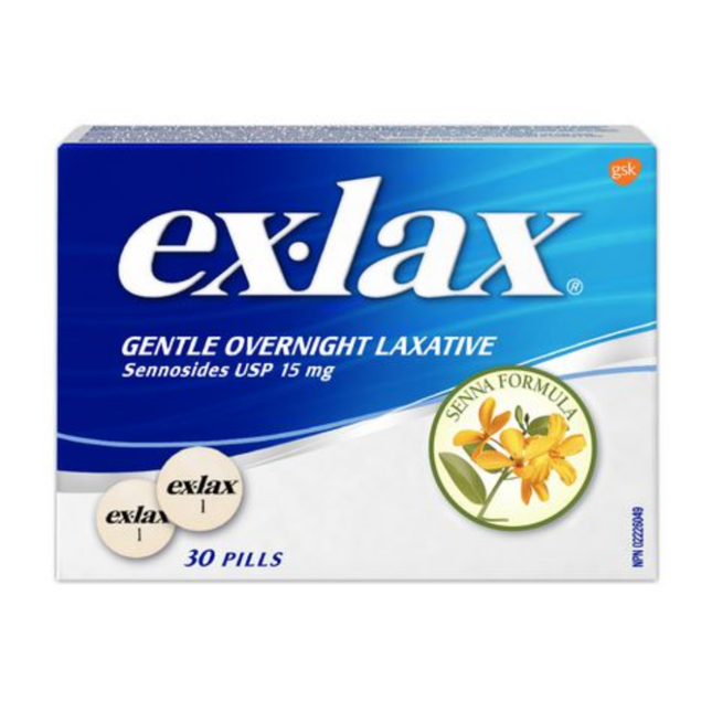 Ex-Lax - Laxatif de nuit doux 15 mg | 30 pilules