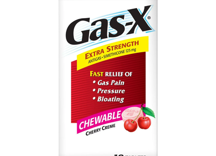 Gas-X - Extra Strength Fast Relief Chewables - Cherry Creme | 18 Tablets