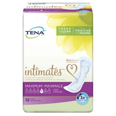 Tena Intimates Coussinets Maximum - Longs | 12 tampons