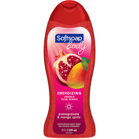 Softsoap - Nettoyant hydratant pour le corps - Spritz énergisant à la grenade et à la mangue | 591 ml