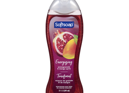 Softsoap - Moisturizing Body Wash, Energizing Pomegranate & Mango Spritz | 591 mL