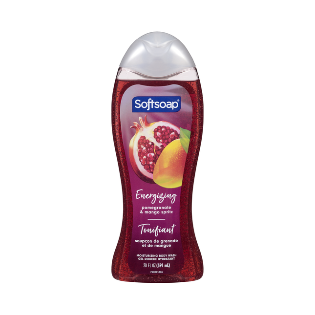 Softsoap - Moisturizing Body Wash, Energizing Pomegranate & Mango Spritz | 591 mL