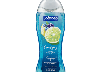 Softsoap - Gel douche hydratant, Citron & Baies tonifiants | 591 mL