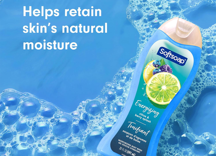 Softsoap - Gel douche hydratant, Citron & Baies tonifiants | 591 mL