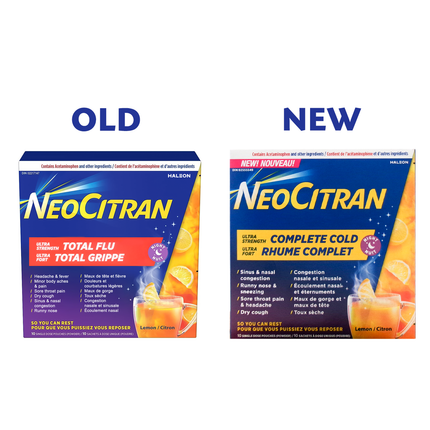 NeoCitran - Rhume complet ultra fort Nuit - Citron | 10 sachets