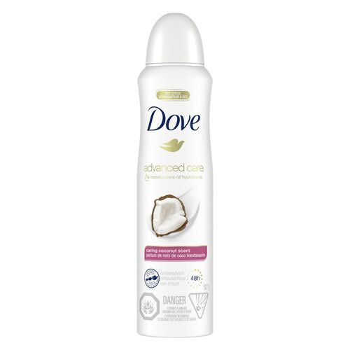 Dove - Antisudorifique en spray sec 48 heures - Parfum de noix de coco bienfaisant | 107g