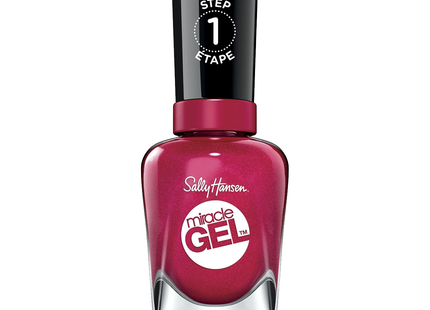 Sally Hansen - Miracle Gel Nail Polish - Bordeaux Glow & Shiny Top Coat | 2 x 14.7 mL