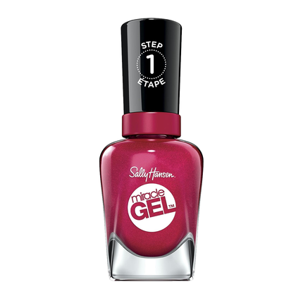 Sally Hansen - Miracle Gel Nail Polish - Bordeaux Glow & Shiny Top Coat | 2 x 14.7 mL