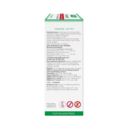 A.Vogel - Echinaforce traitement du rhume et de la grippe liquide avec sureau | 100 mL