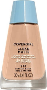 COVERGIRL - Clean Matte - Fond de Teint Liquide pour Contrôle du Sébum - 548 Perfect Beige | 30 ml