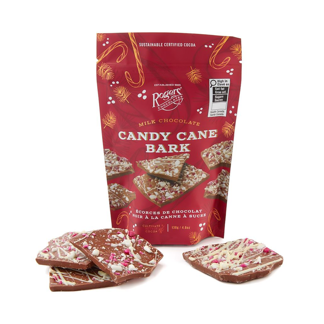 Rogers' Chocolate - Milk Chocolate Candy Cane Bark | 138 g