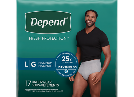 Depend - Fresh Protection - Maximum Absorbency - Large | 17 Count