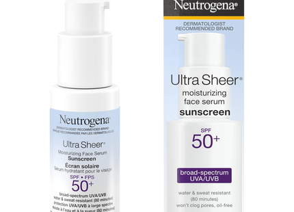 Neutrogena - Ultra Sheer Moisturizing Face Serum SPF 50 | 50 mL