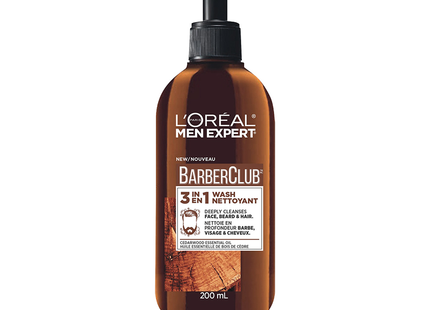 L'Oreal - Men Expert Barber Club 3 In 1 Face, Beard & Hair Wash | 200 mL