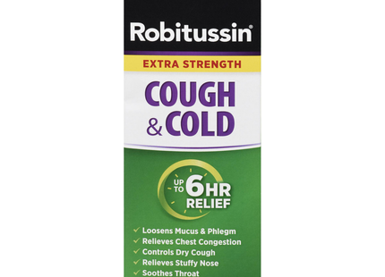 Robitussin - Extra Strength Cough & Cold - Cherry Flavour | 100 mL