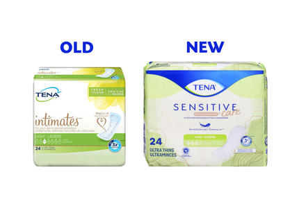 Tena - Sensitive Extra Coverage Ultra Thin Pads - Light | 24 Count