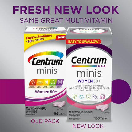 Centrum - Minis Femme 50+ | 160 comprimés