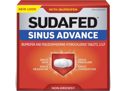 Sudafed Sinus Advance with Ibuprofen | 40 Caplets