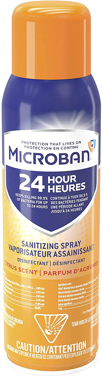 Microban Sanitizing Spray - Disinfectant - Citrus Scent | 425g