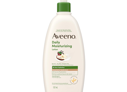 Aveeno - Daily Moisturizing Lotion for Normal to Dry Skin - Cocoa Butter Vanilla | 532 mL