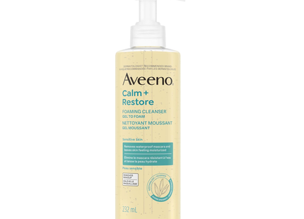 Aveeno - Nettoyant moussant Calm + Restore | 232 mL