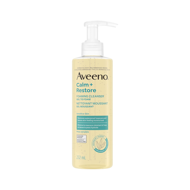Aveeno - Nettoyant moussant Calm + Restore | 232 mL