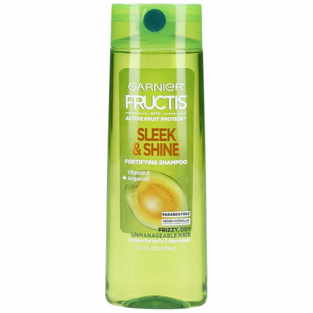 Garnier Fructis - Sleek & Shine Fortifying Shampoo with Argan Oil from Morocco | 370 ml