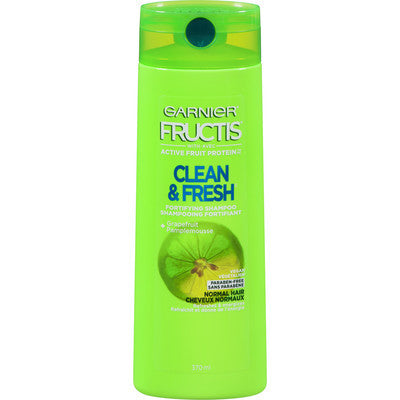 Garnier Fructis - Clean & Fresh - Shampoing Fortifiant au Pamplemousse | 370 ml