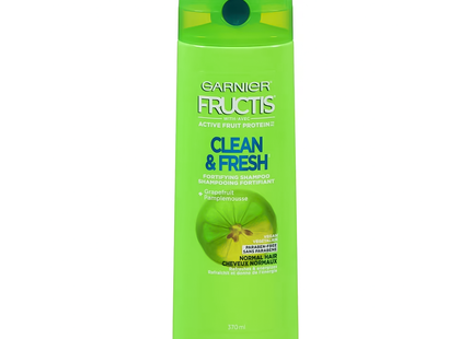 Garnier Fructis - Clean & Fresh - Fortifying Shampoo with Grapefruit | 370 mL