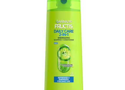 Garnier Fructis - Fraîcheur Intense 2-en-1 Shampoing & Après-Shampoing Fortifiant | 370 mL