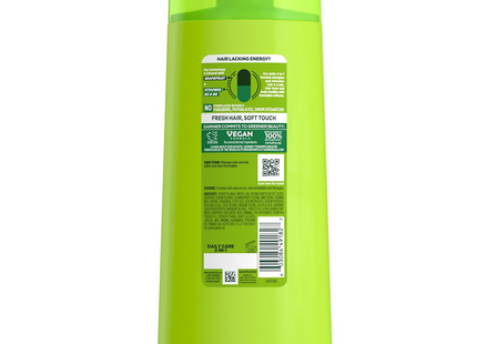 Garnier Fructis - Clean & Fresh 2 in 1 Fortifying Shampoo & Conditioner with Active Fruit Protein | 370 mL