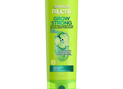Garnier Fructis - Après-shampooing fortifiant Grow Strong à l'extrait de pomme | 354 ml