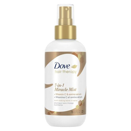 Dove - Hair Therapy - Brume Miracle 7 en 1 - Spray sans rinçage multi-tâches | 221 ml