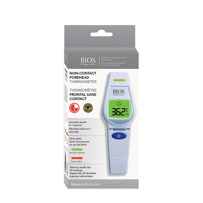 BIOS Diagnostics - Non Contact Forehead Thermometer | 1 Unit