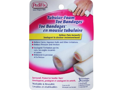 *Pedifix Tubular-Foam Toe Bandages