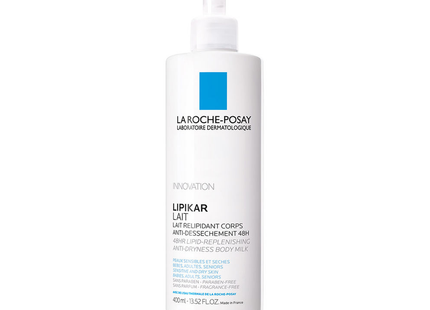 La Roche-Posay - Lipikar Lait Lotion - Lipid Replenishing Body Lotion - Fragrance Free | 400 mL