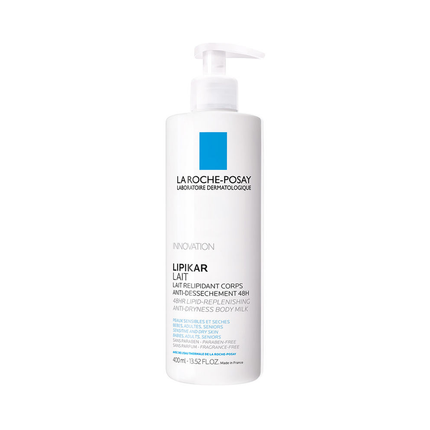 La Roche-Posay - Lotion Lipikar Lait - Lait Corps Relipidant - Sans Parfum | 400 ml
