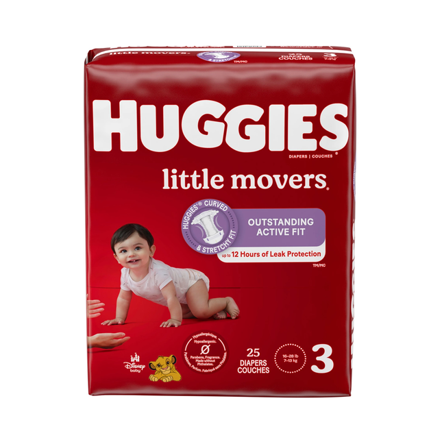 Huggies - Little Movers Diapers - Size 3 | 25 Diapers
