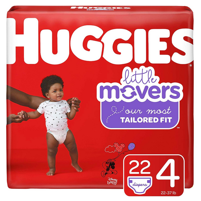 Huggies - Little Movers Diapers - Size 4 | 22 Diapers