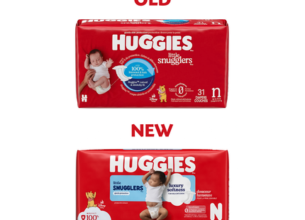 Huggies - Couches Little Snugglers - Taille N | 31 Couches