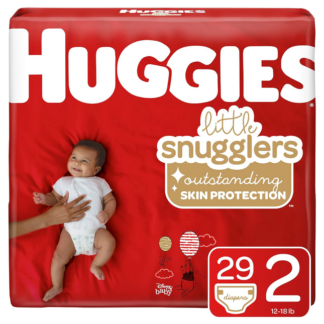 Huggies - Little Snugglers Diapers - Size 2 | 29 Diapers