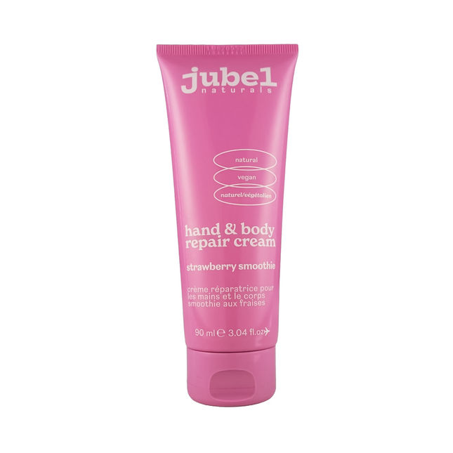 Jubel Naturals - Hand & Body Repair Cream, Strawberry Smoothie | 90 mL